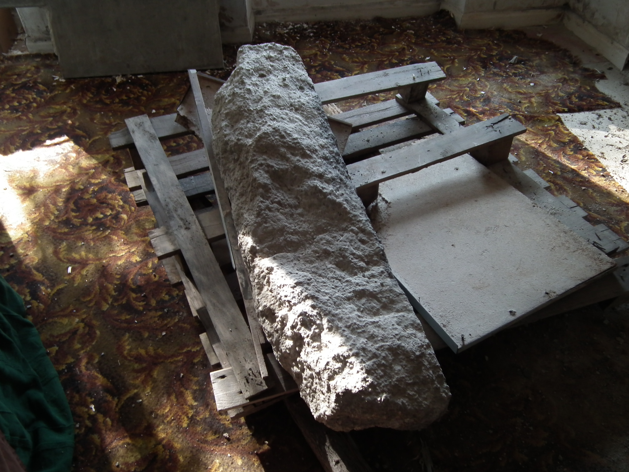 Granite lintel - on the floor